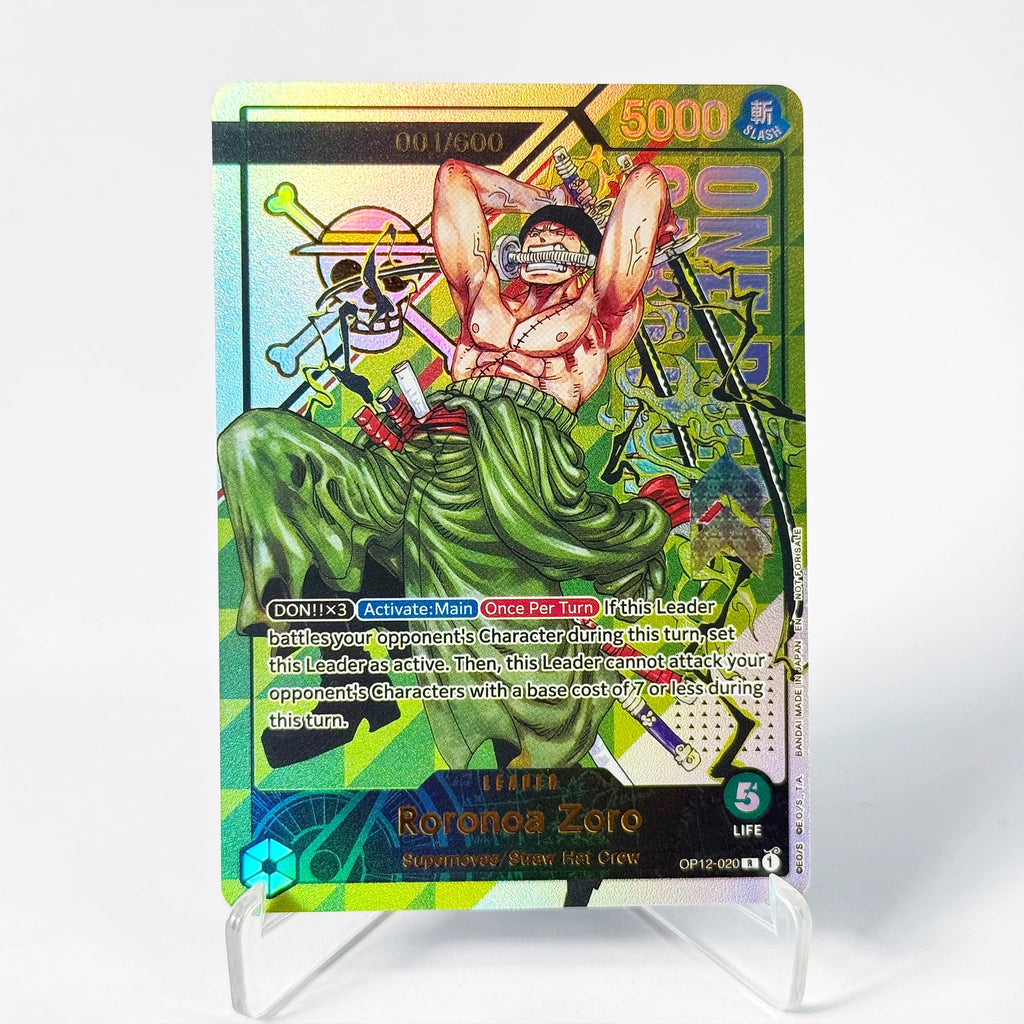 One Piece Roronoa Zoro Series Set Championship Treasure Cup Promo Anime Collectibles DIY Replica Cards Texture Card