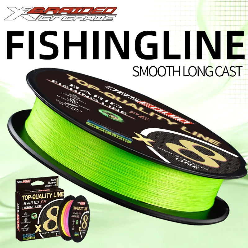 OBSEQUIO 8 Strand Braided Fishing Line 100/150/200M X8 PE Line fishing accessories For fishing equipment carp Braid Wire Ürün ana görseli