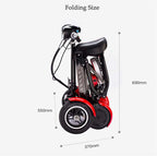 Four Wheel Electric Skateboard Portable Electric Scooters 10 Inch 36V Foldable Electric Scooter For Disabled Elderly