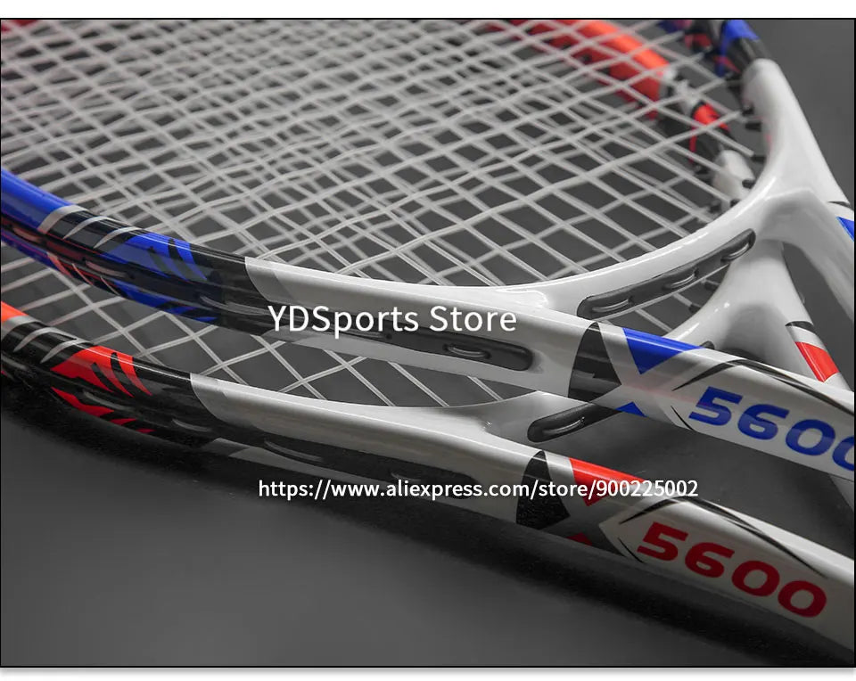 Professional Ultralight Racquet Composite Carbon Aluminium Alloy Tennisracket 45-55LBS Training Tennis Rackets Unisex Trainer