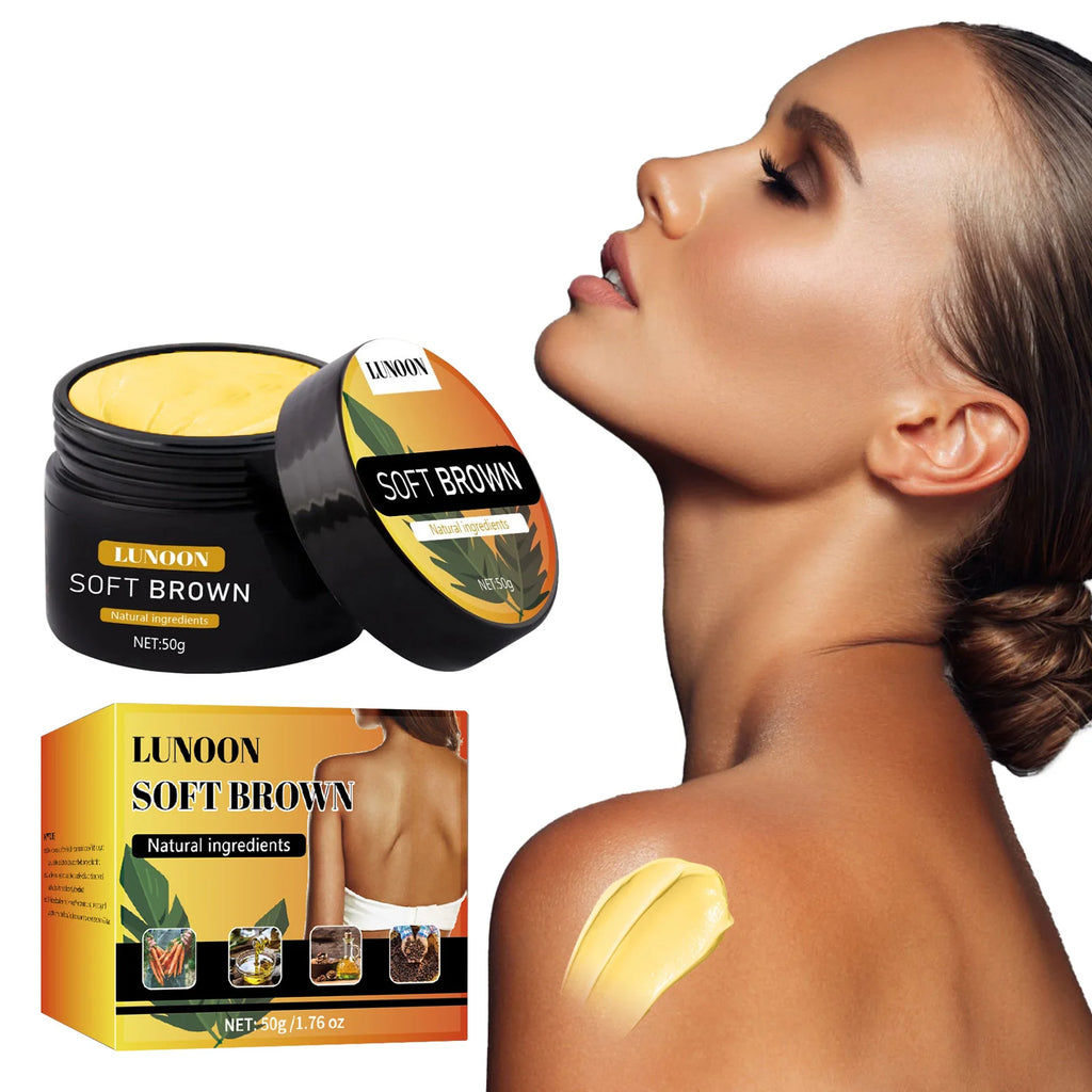 Tanning Cream with Suntan Protection，Long Lasting Bronzer for Face & Body, Nourishing Formula Creates Natural Blackening Effect.