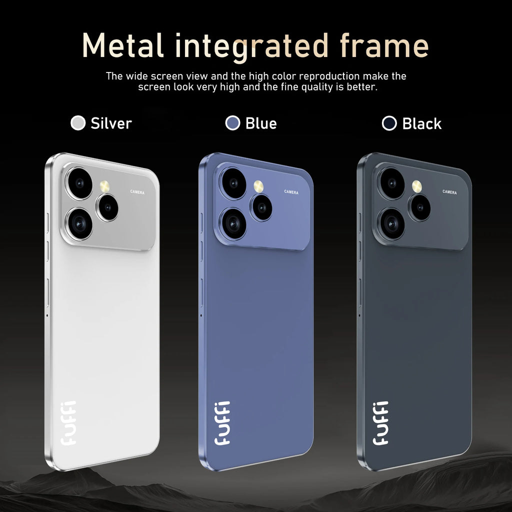 FUFFI Global Vision i17 Pro Max Smartphone Android 8GB RAM 256GB ROM 6.56 Inch Phone 720x1612HD 24+48MP 5G Network Mobile Phones
