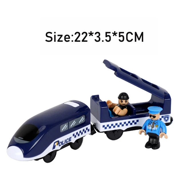 RC Electric Train Set Locomotive Magnetic Train Diecast Slot Toy Fit for Brand Wooden Railway Tracks Toys for Children Gifts