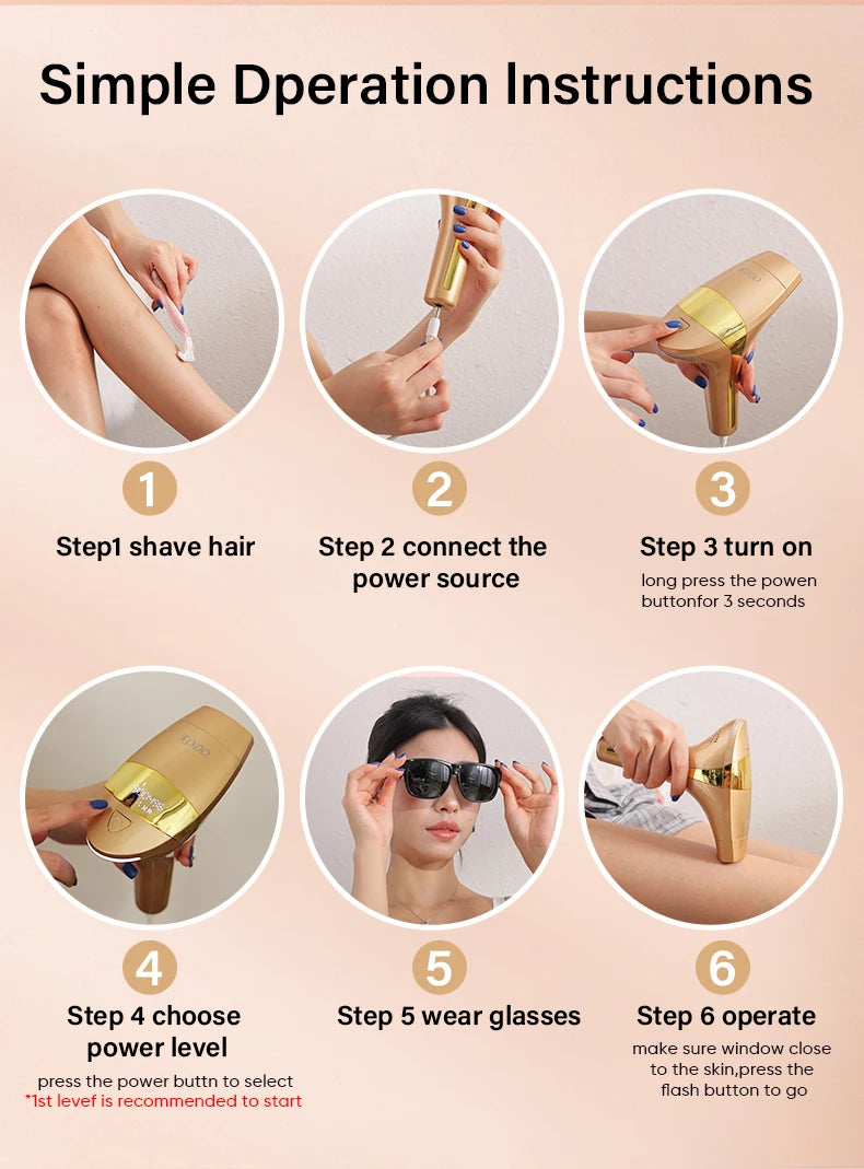 KODO 2026 High-end customization ice Laser Hair removal Laser Epilator Permanent IPL Painless Photoepilator 4 in 1 face and body