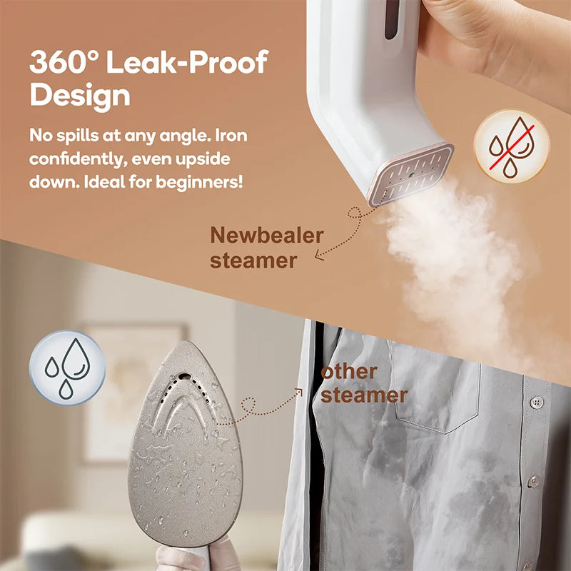 Clothes Ironer 650W Handheld Steam Iron 25S Fast Heat-up Travel Home Fabric Steam Ironing Machine