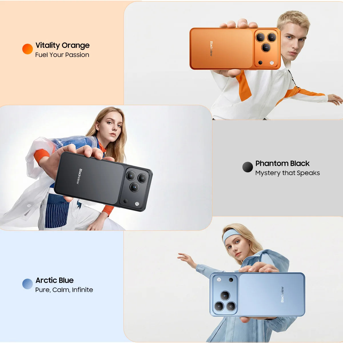 Blackview WAVE 7C Smartphone 6.56'' HD+IPS 5000mAh Battery 16GB(4+12)+64GB Unisoc Cell Phone 32MP+13MP 4G Android 16 Dual SIM