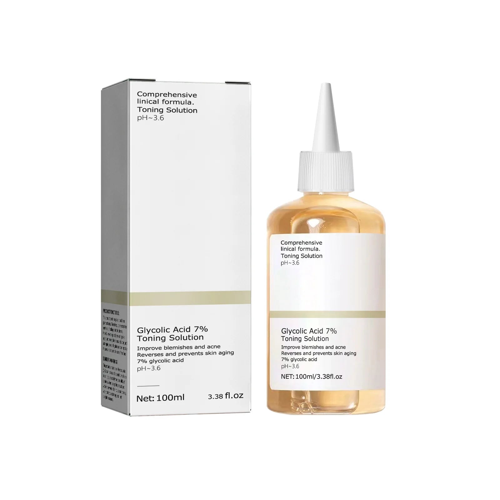 100ml Glycolic Acid 7% Toning Solution To Remove Acne and Moisturize Skin Rejuvenating Lotion Main image