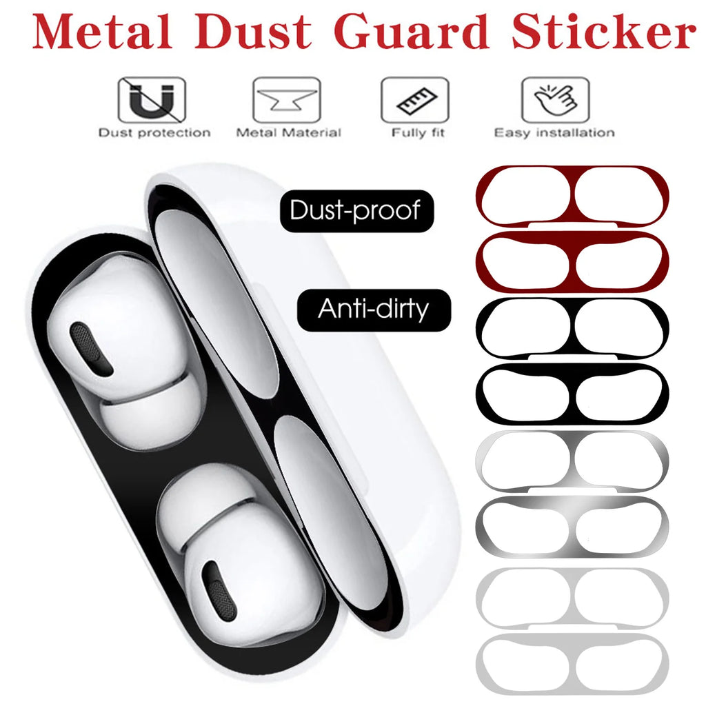 Metal Dustproof Film for Airpods Pro 3 Guard Sticker Anti-Scratch Protectors Decal Ultra Thin for Airpod Pro3 Case Accessories
