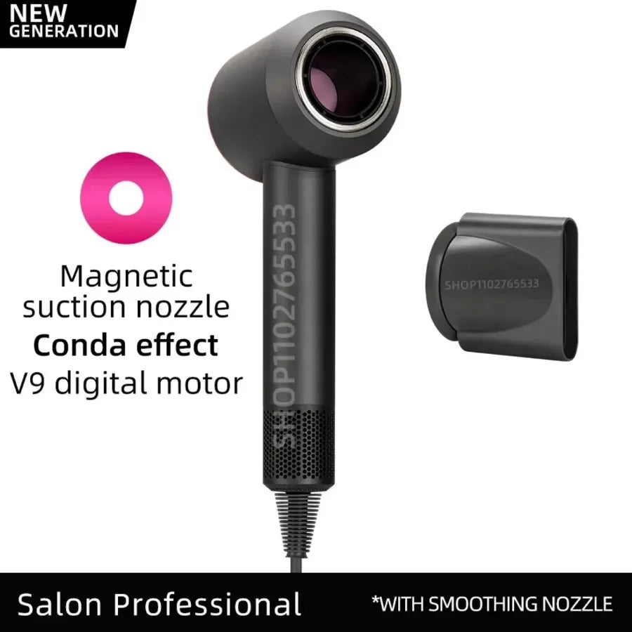 Ionic Hair Dryer 5 In 1 With Diffuser Professional Hair Care Appliances Women Salon Barber Leafless Hairdryer Super Hair Dryer
