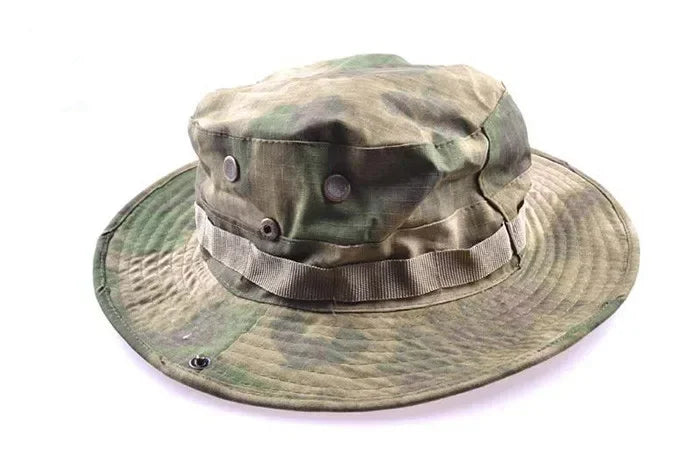 Multicam Tactical Fisherman Hats Foldable Outdoors Sniper Camouflage Fishing Cap Outdoor UV Sunscreen Panama Hunting Bucket Hat