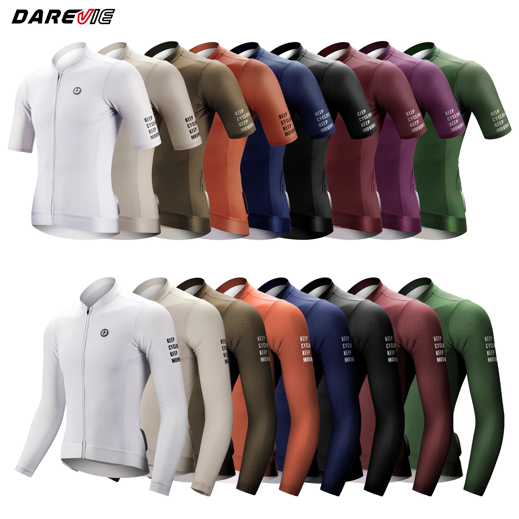 DAREVIE Cycling Jersey Small Size SPF 50+ Training Level Men Women Long Sleeves Cycling Jersey Breathable Man Cycling Maillott Ürün ana görseli