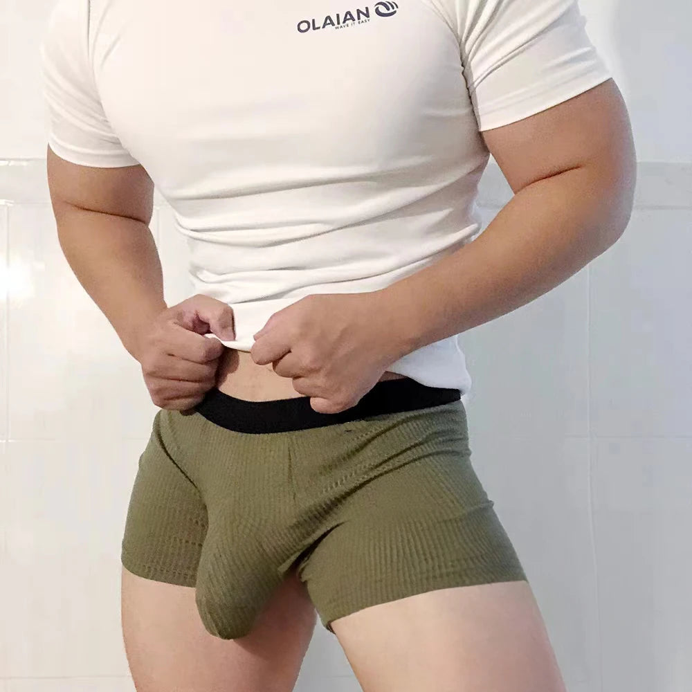GTOPX MAN Cotton Boxers Shorts Ball Pouch Underwear Large Pockets Adult Sexy Undies Ürün ana görseli