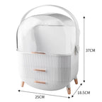 Make Up Organiser Bathroom Large Cosmetic Vanity Case Box 2 Drawers Skincare Storage Home Skin Care Make Up Storage Drawer