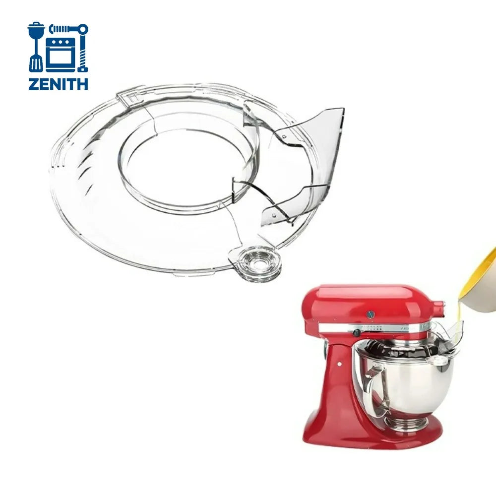 Pouring Shield Splash Guard, Detachable Flip Top Lid for KitchenAid 4.5-5QT Tilt Head Stand Mixer, Mixer Bowl Accessories