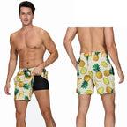 DATIFER 2026 latest Fashion Mens Shorts Polyester Long Liner 2 in 1 Traje De Baño Hombre Side Zipper Pocket Beach Gym Swimsuits