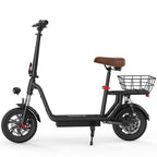 ISCOOTER i12 Adult Electric Scooter 500W Motor E- Scooter 36V7.5AH Battery Electric Scooter 12 Inch Road Tire Electric Scooter