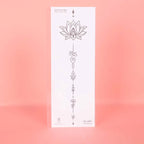 Lotus Flower Waterproof Realistic Temporary Tattoo Sticker, Lasting 1-2 Weeks, for Chest, Semi-Permanent Fake Tattoo