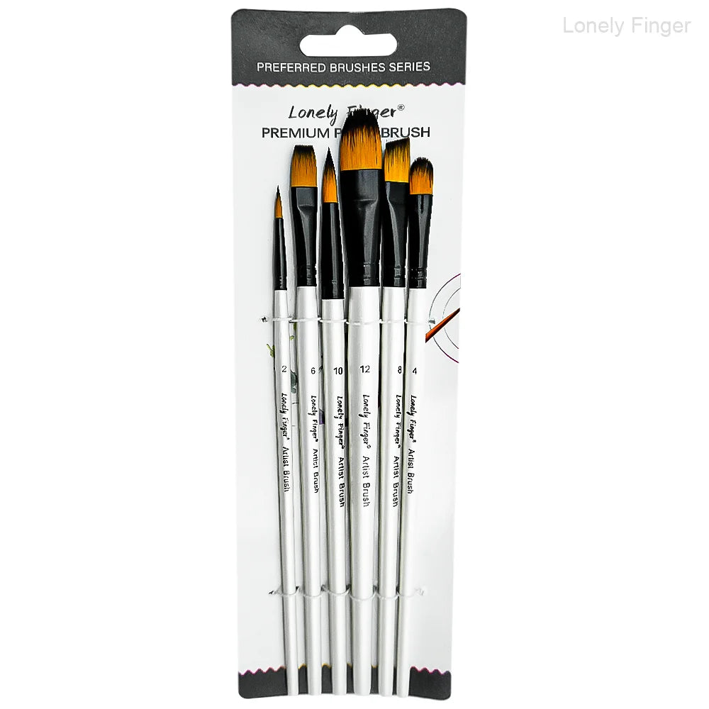6/24/30Pcs Artist Paint Brush Set for Watercolor, Acrylic, Oil and All Media, Suitable for Canvas, Paper, Ceramic, Nylon Hair, W