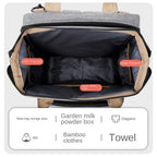 Mommy Diaper Bags Baby Bed Mother Large Capacity Nappy Milk Bottle Backpacks with Changing Mat Convenient Baby Nursing Bags