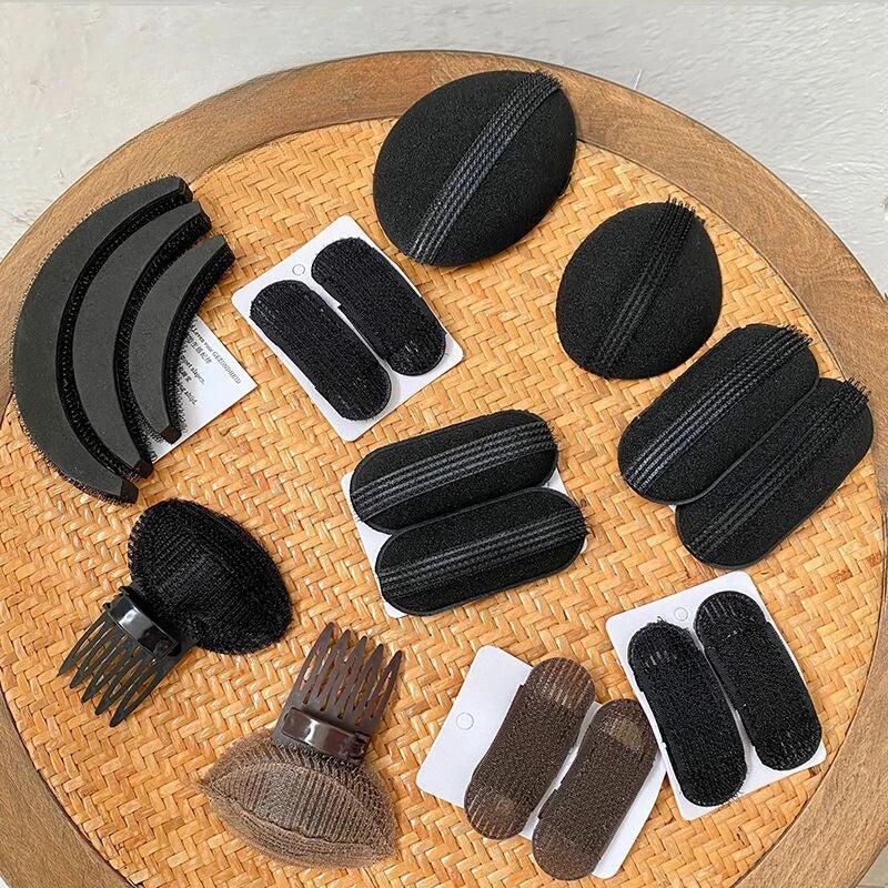 Hair Head Cushion Invisible Fluffy Puff Hair Pad Sponge Clip Bun Bump It Up Volume Hair Base Women Girls Styling Accessories Ürün ana görseli