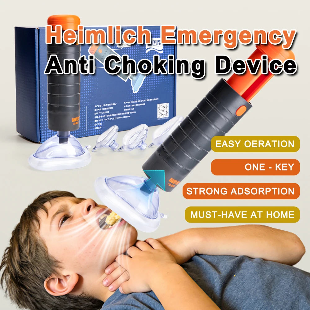 Auto Choking Rescue Device Strong Airway Suction Rescue Device Portable Anti Choking Device First Aid Kit for Kids and Adults Main image
