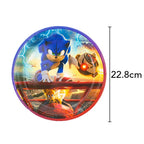 Sonic Birthday Party Decoration Game Hedgehog Balloons  Action Figure Party Paper Plate Towel Cup Tablecloth Toy Kid Gifts