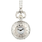 New Fashion Vintage Pocket Watch Alloy Roman Number Dual Time Display Clock Necklace Chain Watches Birthday Gifts