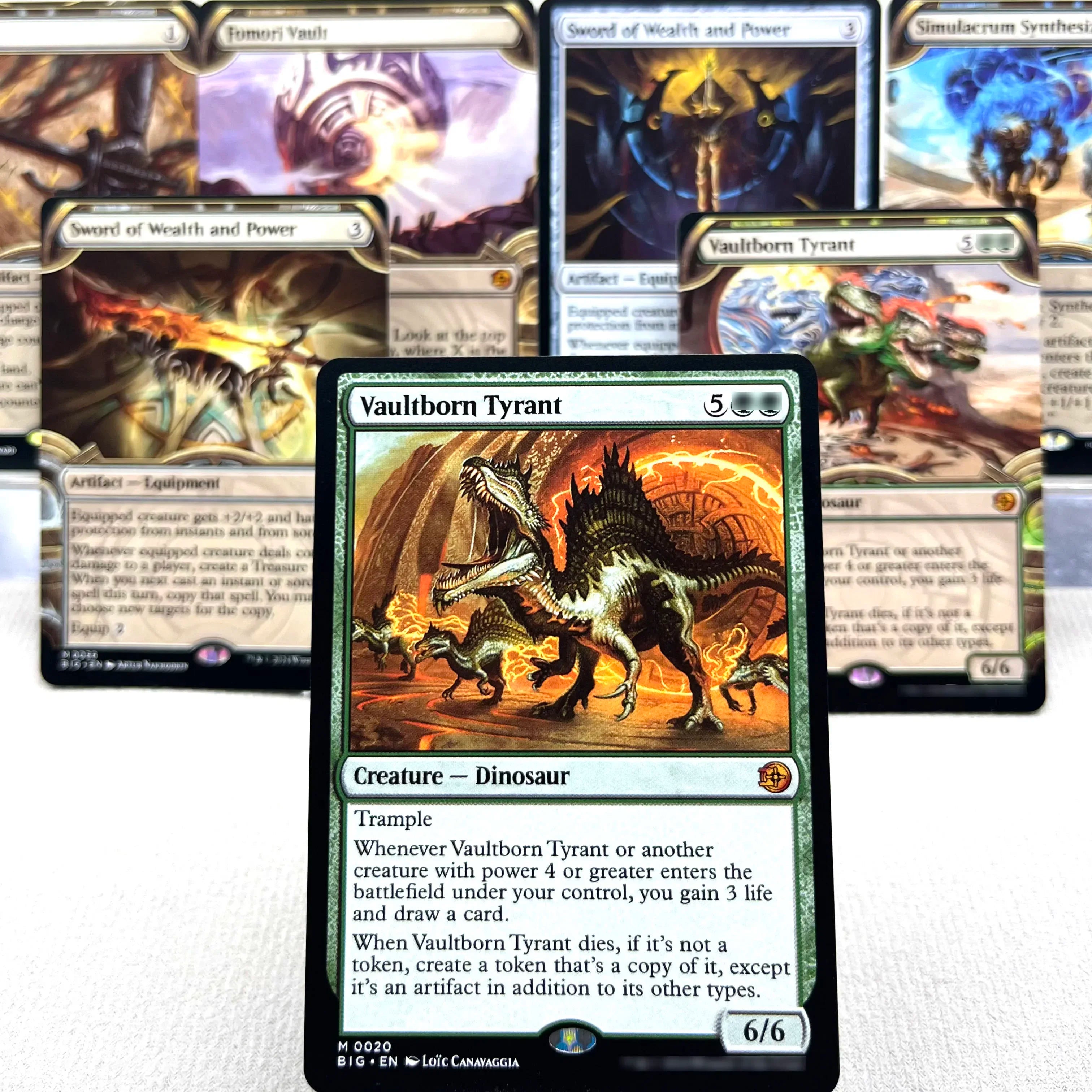 BIG MH3 OTJ OTP HOLO7-Ⅰ01 Tcg cards proxys Magical  Simulacrum Synthesizer and Power Vaultborn the Tyrant Ulamog, Gather