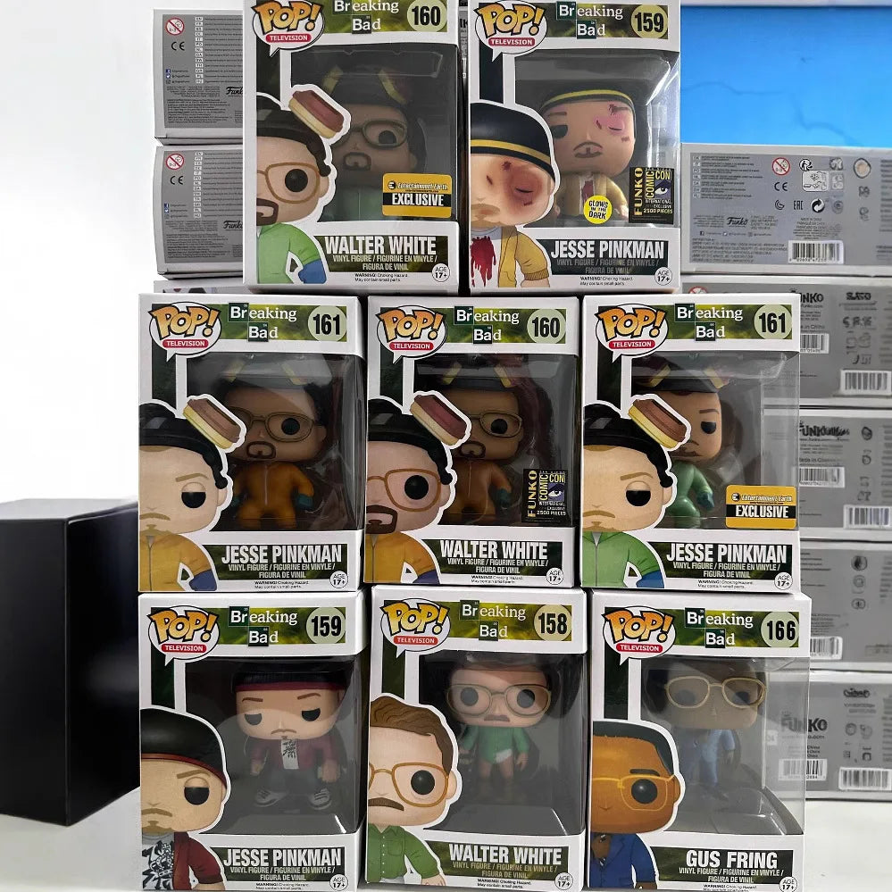 FUNKO POP Television Breaking Bad Gus Fring 167saul Goodman 163 Walter 160 MIKE 165 Jesse Pinkman 161 Vinyl Figures Model Toys