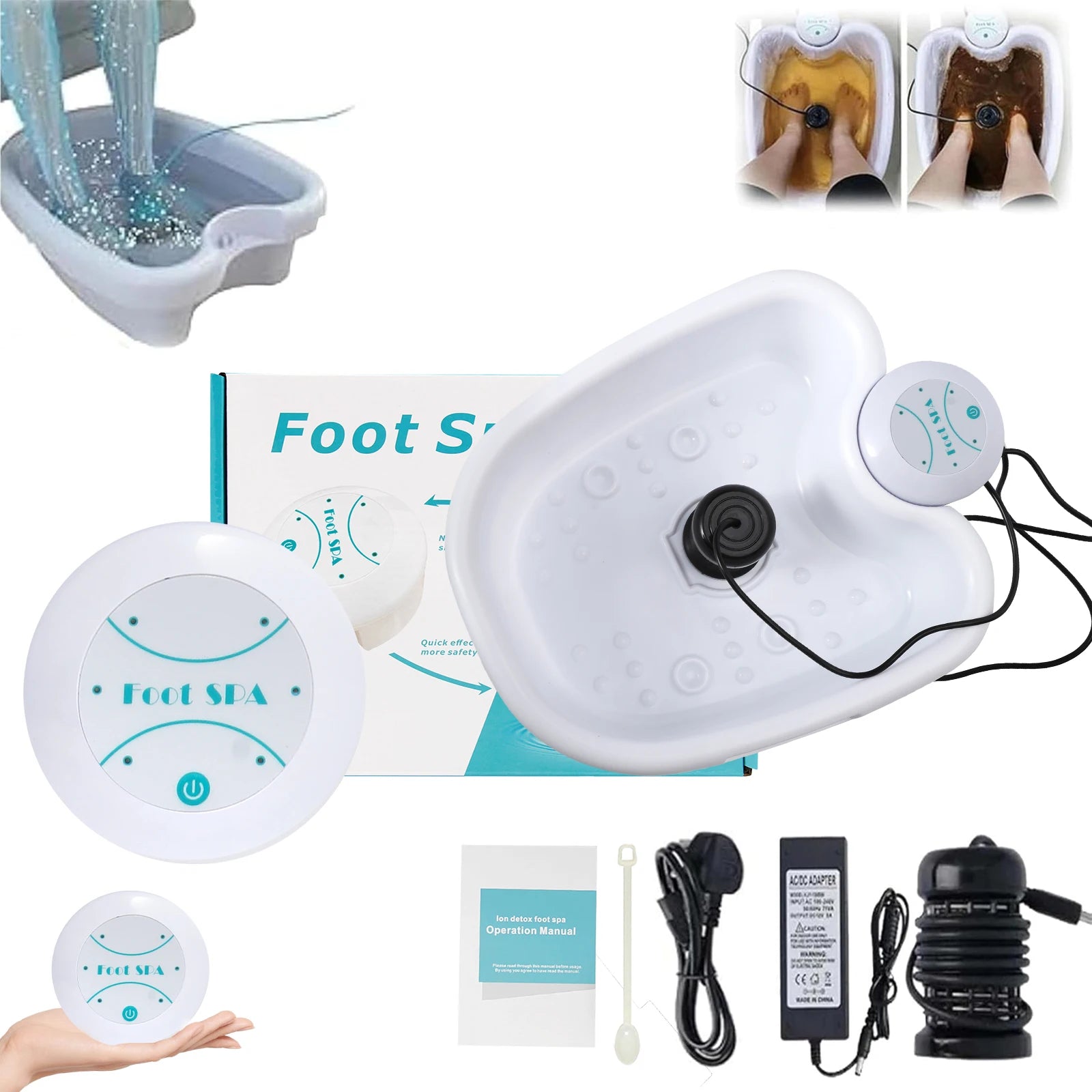 Detox Ionic Foot Spa Bath Machine Massage Foot Ionic Detoxification Relieves Fatigue Promote Good Health And Full For Vitality Main image