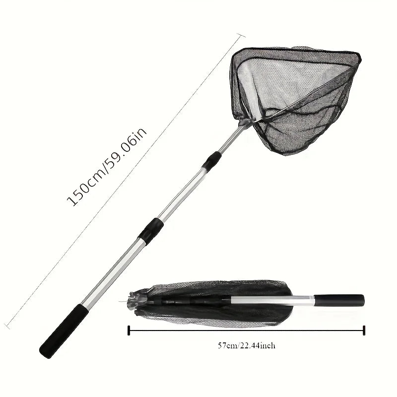 1 Ultra-lightweight Foldable Fishing Net 1.5 Rice - 2.1 Durable Aluminum Alloy Telescopic Handle Portable Fishing Net Outdoor Fi Main image