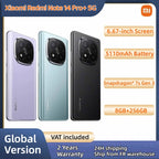 Xiaomi Redmi Note 14 Pro+ 5G Snapdragon® 7s Gen 3 IP68 Water & Dust 6.67” AMOLED display 1.5K 120Hz 5110mAh 120W 200MP Camera