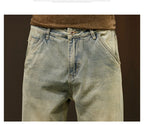 Men's 95% Cotton Jeans High Quality Loose Harem Pants Fashion Baggy Casual Outdoor Baggy Work Denim Pants Brand Men's Clothing