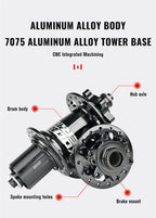 2024 KOOZER XM490 PRO BOOST Mountain Bike Hubs Steel shaft Sealed Bearing 148x12MM 110x15MM 141x5MM 28H 32 Holes Noise hub