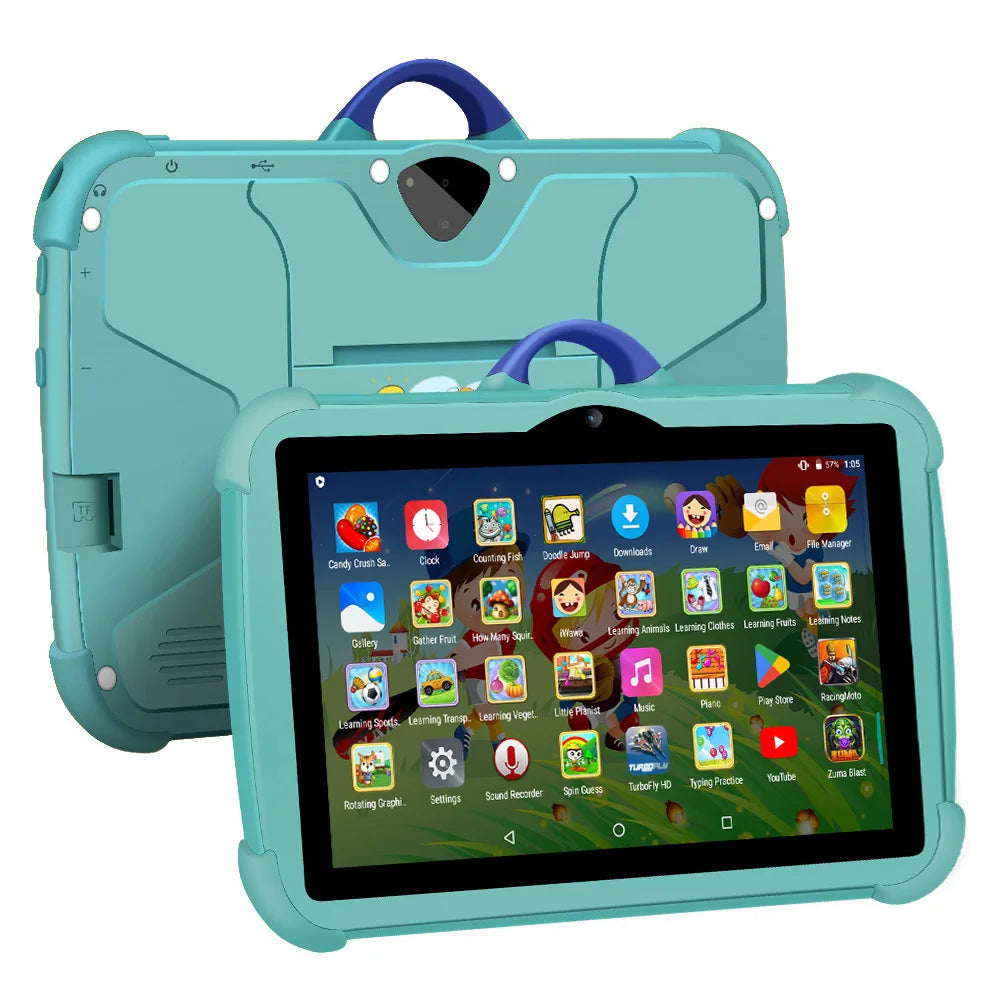 7 Inch Kids Tablet PC with Android 13 Quad Core 4GB RAM 64GB ROM Educational Learning Children's Favorite Cheap Simple Design Ürün ana görseli