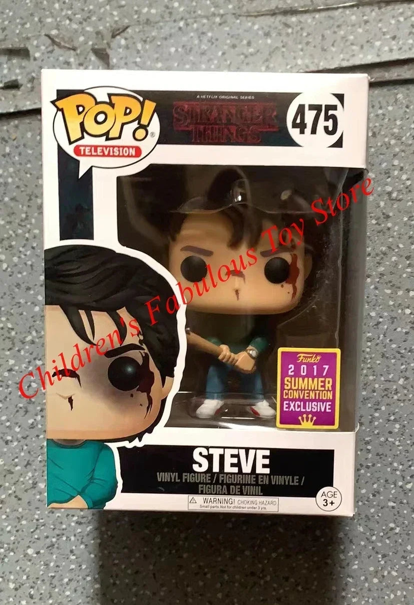 NEW!!! FUNKO POP Stranger Series #1462 Eddie #1250 Dustin Steve Robin Eleven Vinyl Action Figure Collection Models for Gifts
