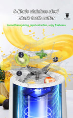 Portable Juicer Blender 450ml Juice Maker USB Rechargeable Lemon Orange Fruit Juicing Cup Electric Juice Machine Travel Juicers
