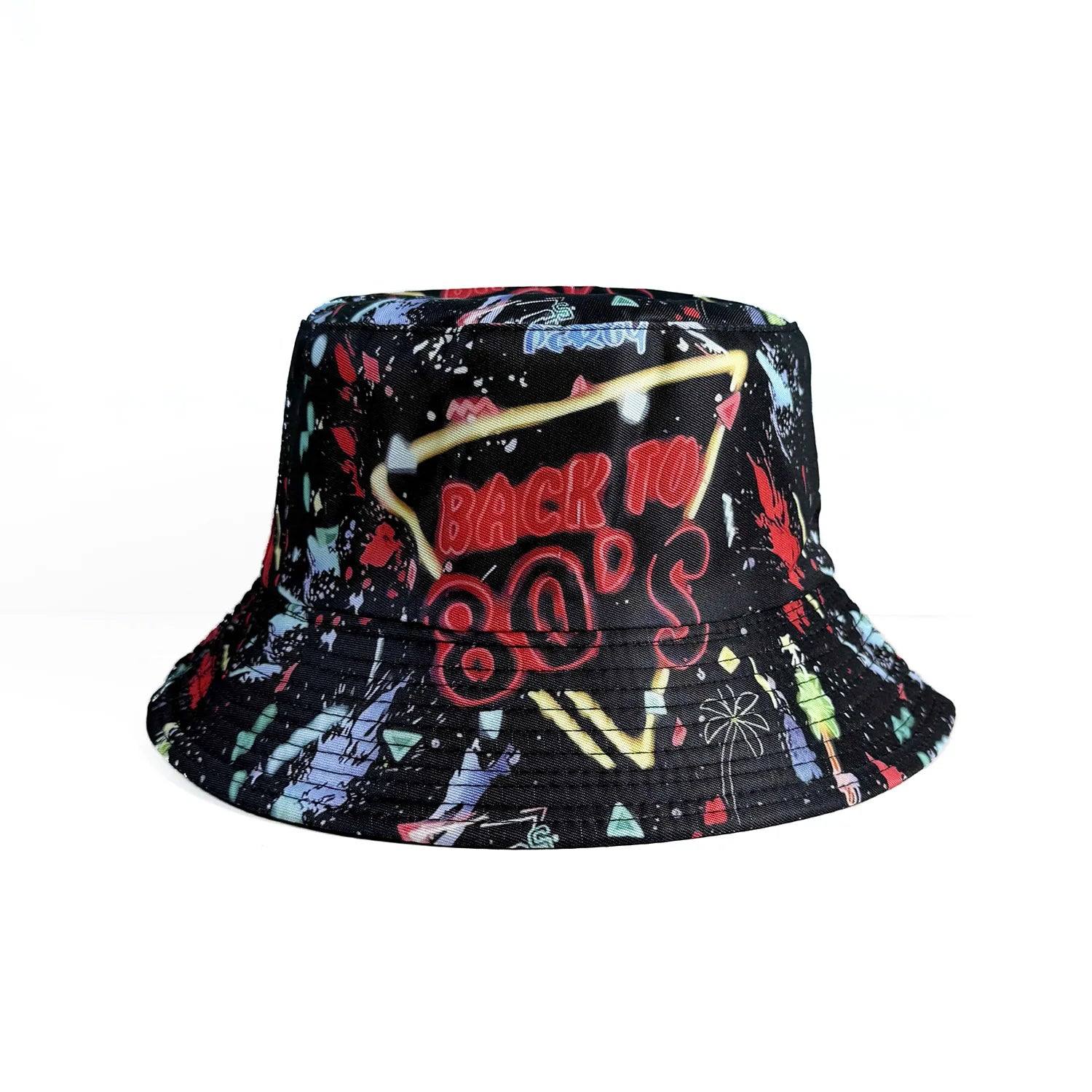 Classic Popular Funny Novelty 80S 90S Double-sided wear fisherman hat Outdoor Leisure Sunscreen Sun Hat Men Women bucket hats