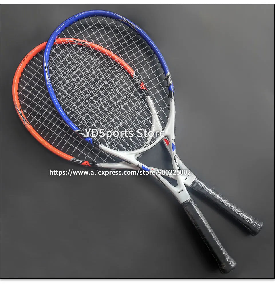 Professional Ultralight Racquet Composite Carbon Aluminium Alloy Tennisracket 45-55LBS Training Tennis Rackets Unisex Trainer