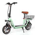 ISCOOTER i12 Adult Electric Scooter 500W Motor E- Scooter 36V7.5AH Battery Electric Scooter 12 Inch Road Tire Electric Scooter