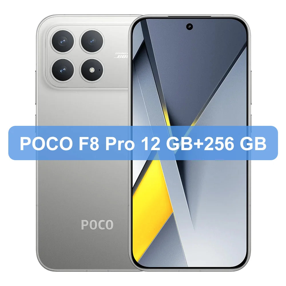 POCO F8 Pro 5G Global Version Smartphone Snapdragon® 8 Elite 6.59" Eye-care AMOLED Display 100W HyperCharge 6210mAh IP68 NFC