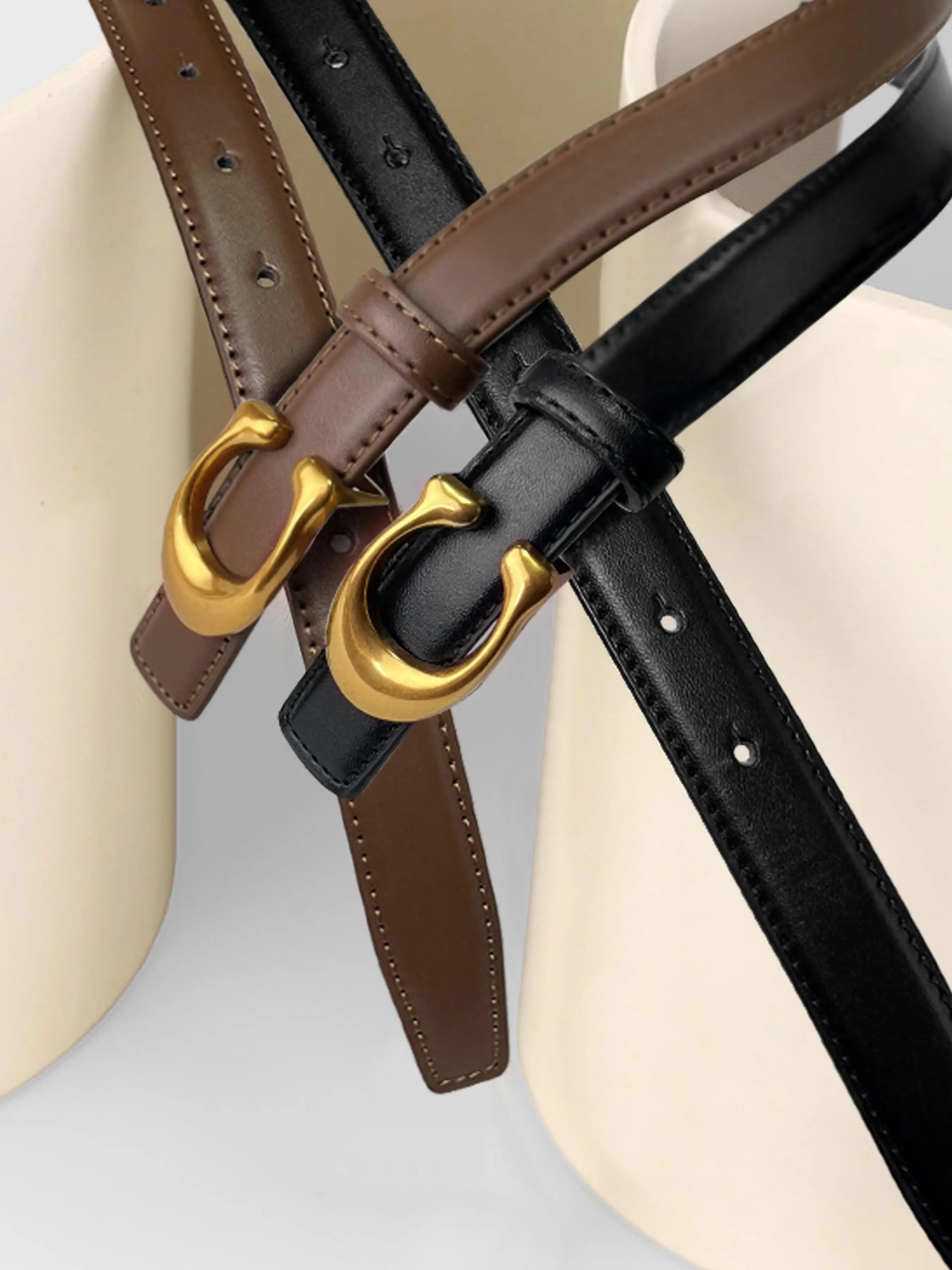 Vintage Spicy Girl High-End Women's Belt Versatile Fashion Accessory for Jeans And Dress Pants Temperament Niche Style Ürün ana görseli