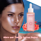GROEI 60ml Sunless Tanning Drops to Drink - Natural Watermelon Flavor, No Sunlight Needed, Easy-to-Use Skin Glow Solution