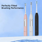 H2ofloss Sonic Electric Toothbrush 38000VPM 5 Modes IPX7 Waterproof 60 Days Battery Smart Timer Rechargeable Whitening Oral Care
