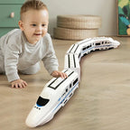 Kids DIY Simulation High Speed Railway Train Toy Electric Sound Light Model Train Track Set Toys for Children's Birthday Gift