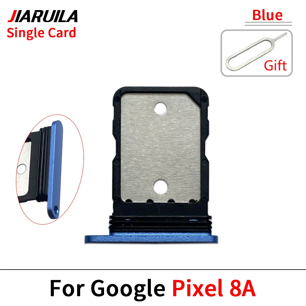 SIM Card Tray Holder For Google Pixel 8 8A 8 Pro Sim Single Card Tray Holder Adapter Chip Drawer Socket Accessories Parts