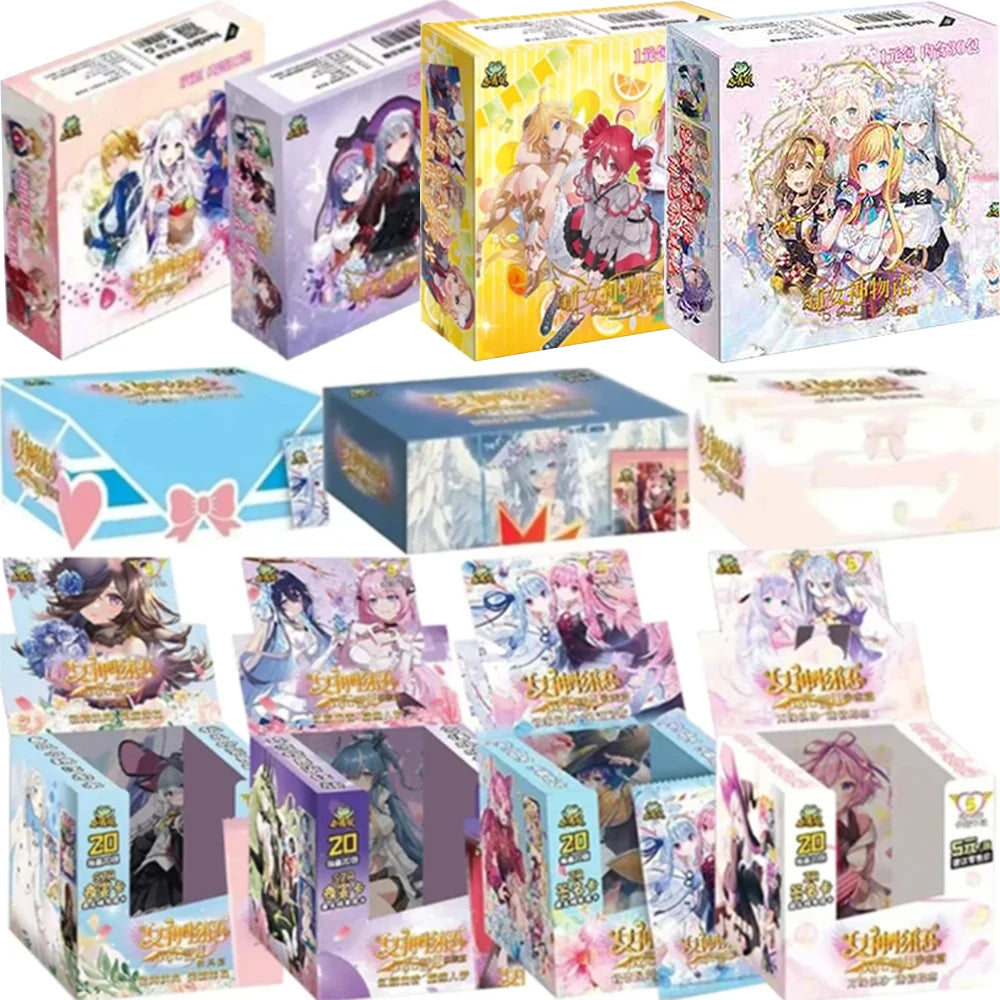 New Goddess Story Card Fufeng Chapter Colorful FlashCard Anime Character Collection Card Games Toys Child Gifts Ürün ana görseli