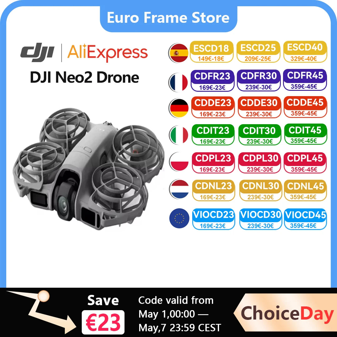 DJI Neo2 Drone Fly Camera Drone 4K stabilised Video 151g Light & Portable Full-Coverage Propeller guard nine 2 C0 Ürün ana görseli