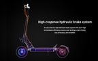JOYOR S10-S-Z E Scooter 60V 18Ah Dual Motor 2000W 10 Inch Tire Adult Black Escooter Max Speed 65km/h Range 70-85km