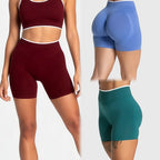 Women's Sports Shorts Gym High Waist Scrunch Seamless Yoga Leggings Cycling Shorts Workout Running Fitness Pants